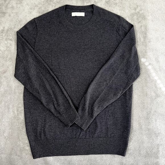 Everlane the Boxy Sweater Women's M Gray Organic Cotton Minimalist Basic - Picture 1 of 10